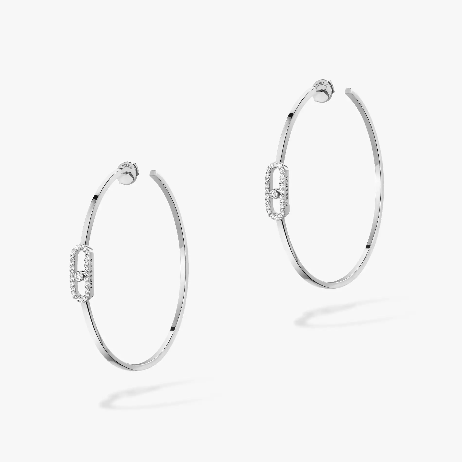 MOVE UNO circle earrings large size 2 colors available